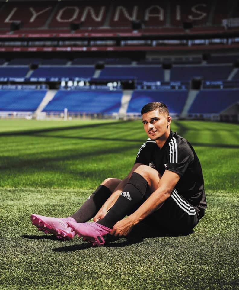 pub adidas OL olympique lyonnais shoes houssem aouar production audiovisuelle